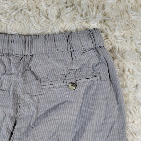 THE RESORT CO Seersucker Trousers Sage – Gray Striped Pants Mens Small - Picture 16 of 16